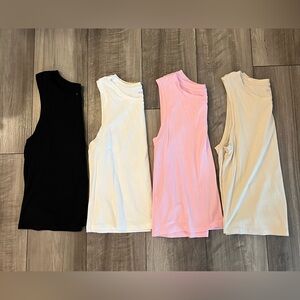 SET OF 4 Old Navy Bestee Tank Tops, Size Medium